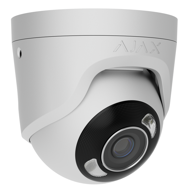 Ajax TurretCam Hybrid Light (8 Mp/4 mm), blanc