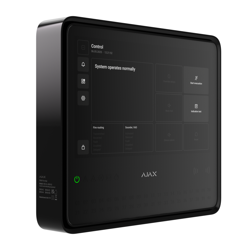 AJAX EN54 Hub, noir